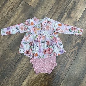 Posh peanut long sleeve with ruffle butt